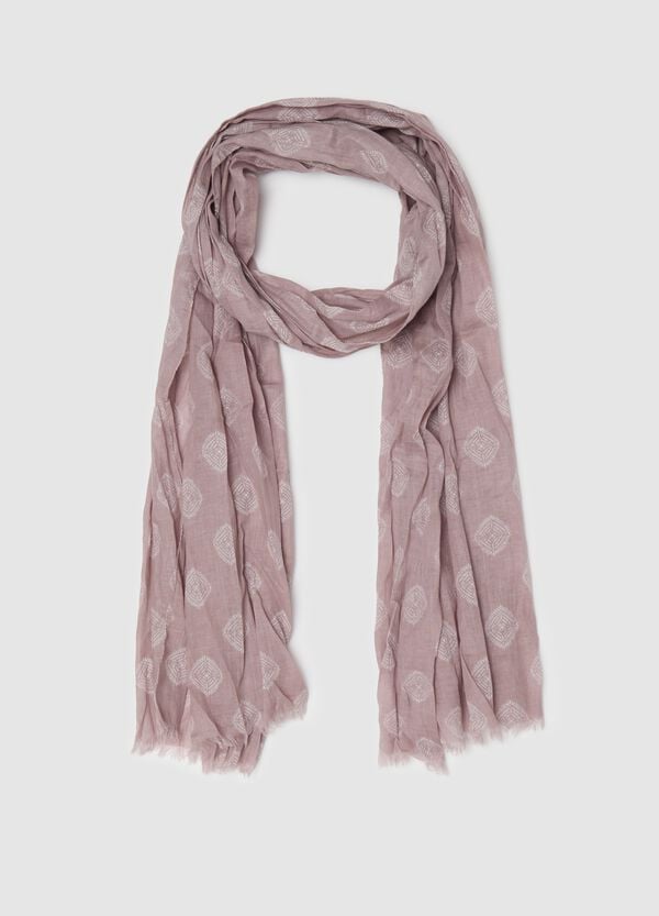 Ovs Sciarpa in cotone con motivi geometrici