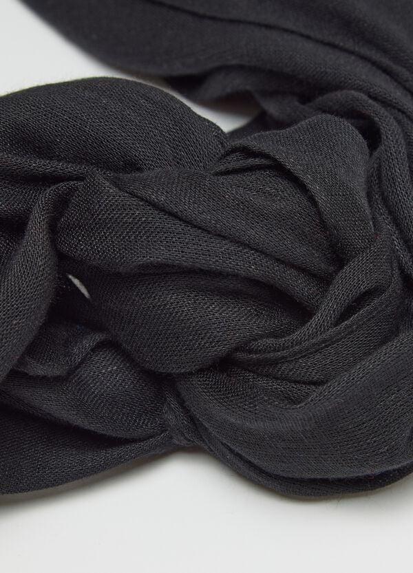 Ovs Sciarpa Nera Con Nappine