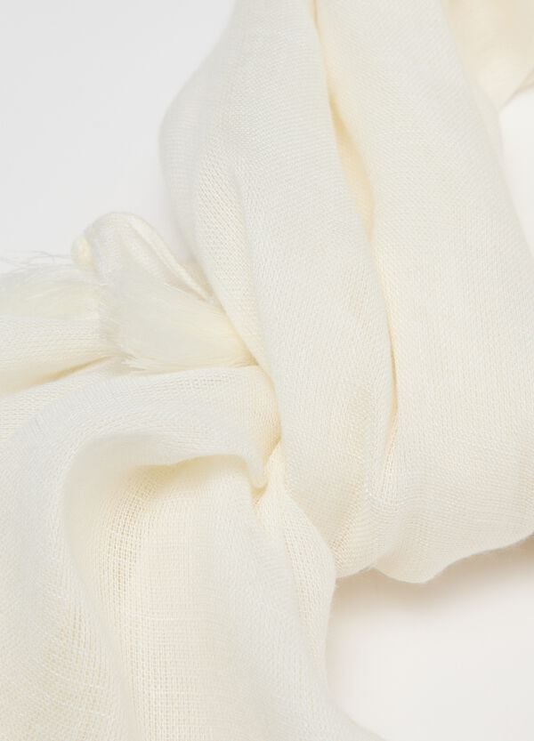 Ovs Sciarpa Panna Con Nappine