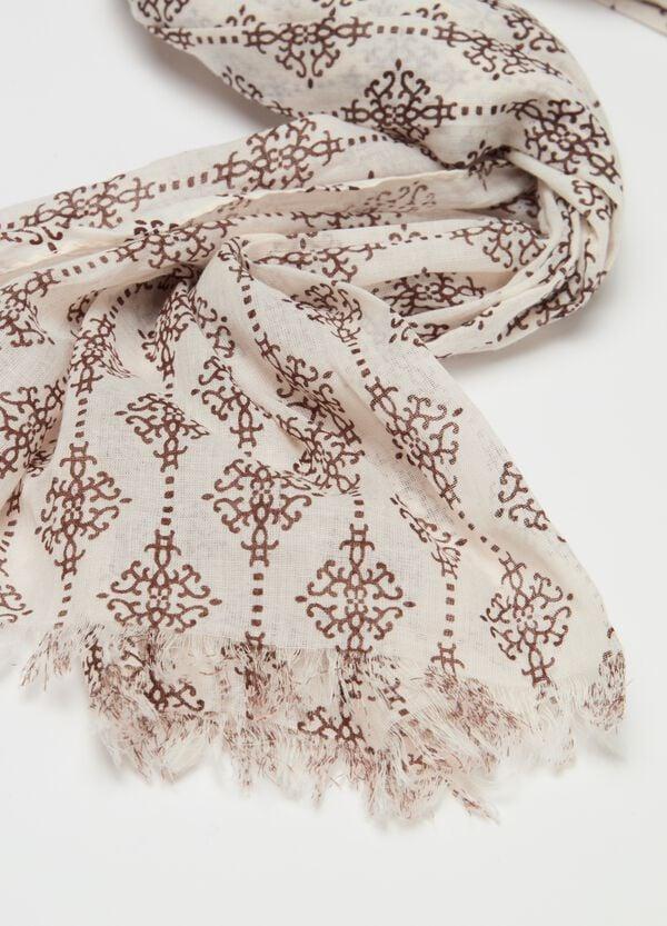 Ovs Sciarpa Sfrangiata Con Stampa Etnica