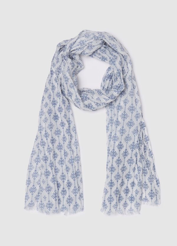 Ovs Sciarpa sfrangiata con stampa etnica