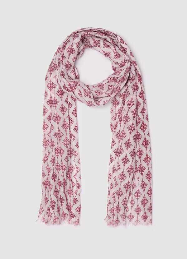 Ovs Sciarpa sfrangiata con stampa etnica