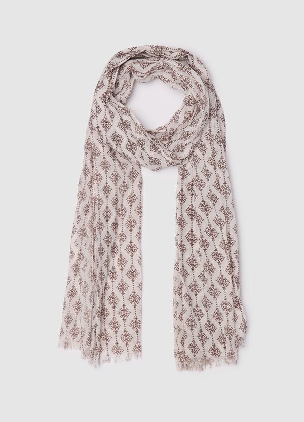 Ovs Sciarpa sfrangiata con stampa etnica