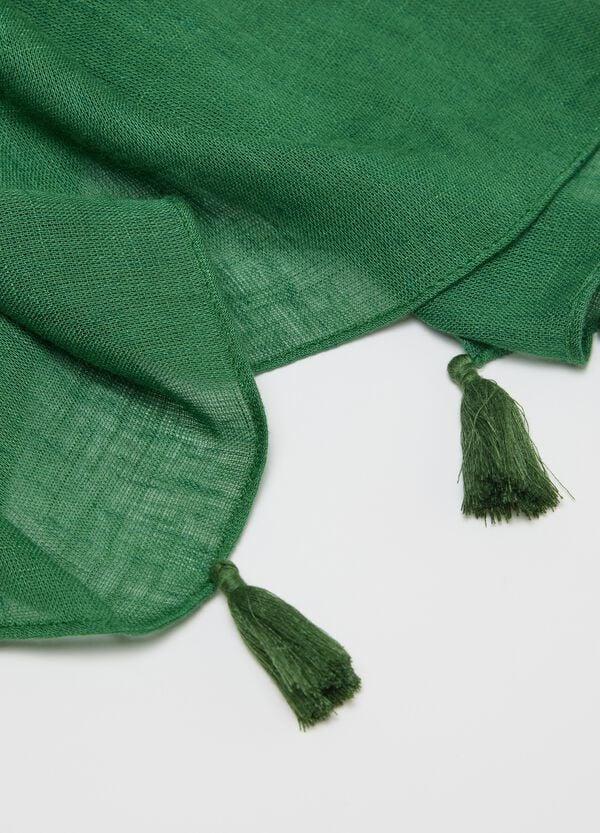 Ovs Sciarpa Verde Con Nappine