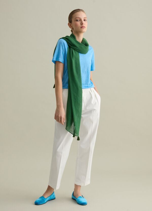 Ovs Sciarpa Verde Con Nappine