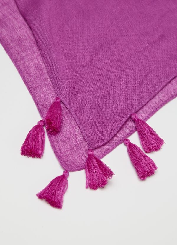 Ovs Sciarpa Viola Con Nappine