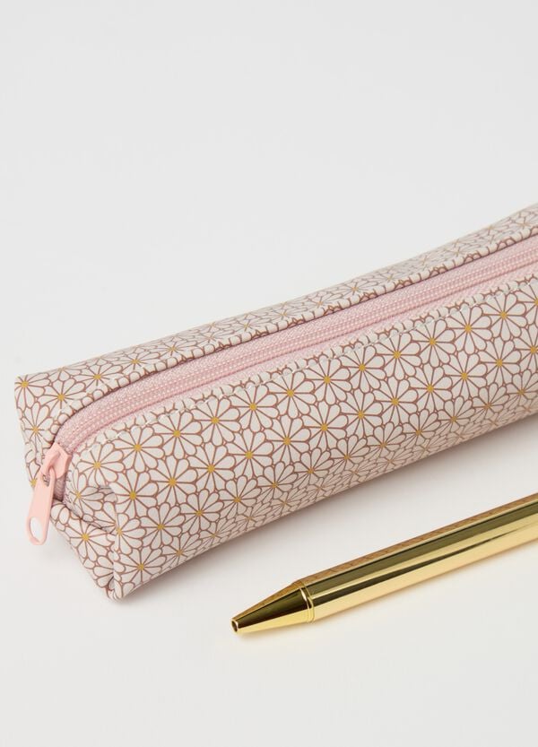 Ovs Set Astuccio A Fiori Con Penna Dorata