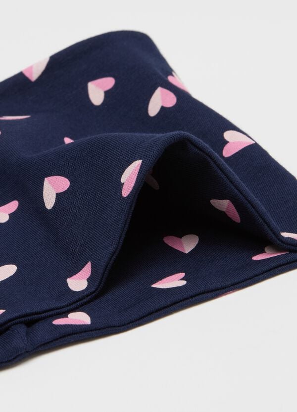 Ovs Set Berretto E Scaldacollo Stampa Cuori