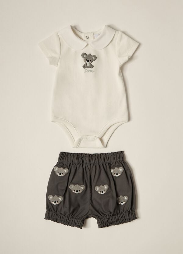 Ovs Set body + shorts IANA neonato