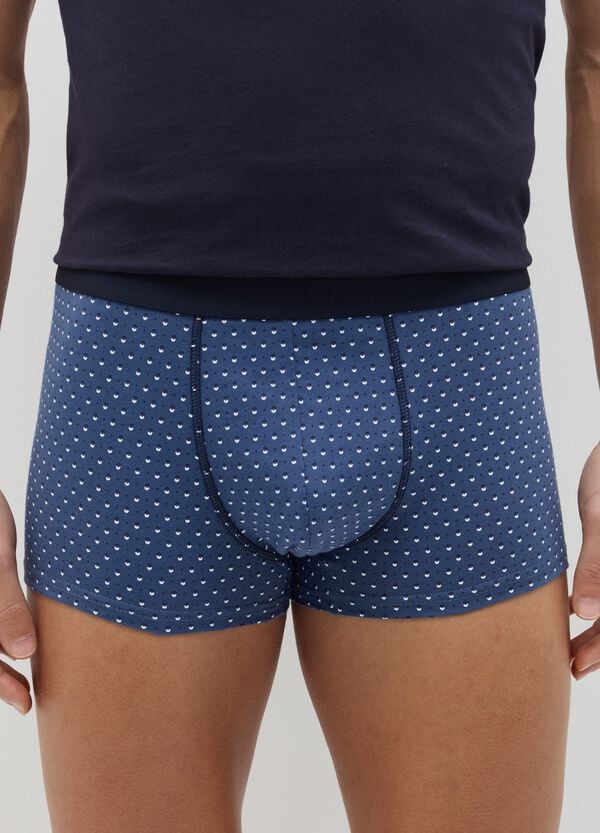 Ovs Set Cinque Boxer In Cotone Bio Fantasia Righe