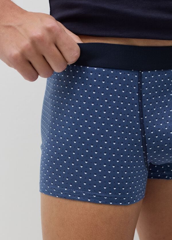 Ovs Set Cinque Boxer In Cotone Bio Fantasia Righe
