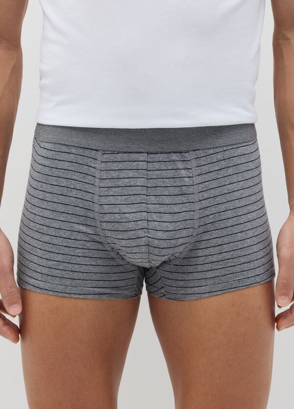 Ovs Set Cinque Boxer In Cotone Bio Fantasia Righe