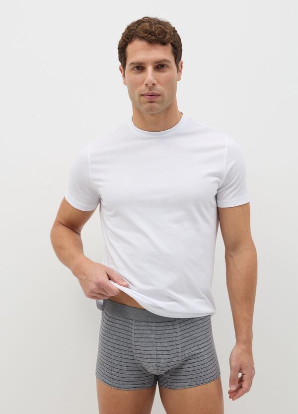 Ovs Set cinque boxer in cotone bio fantasia righe