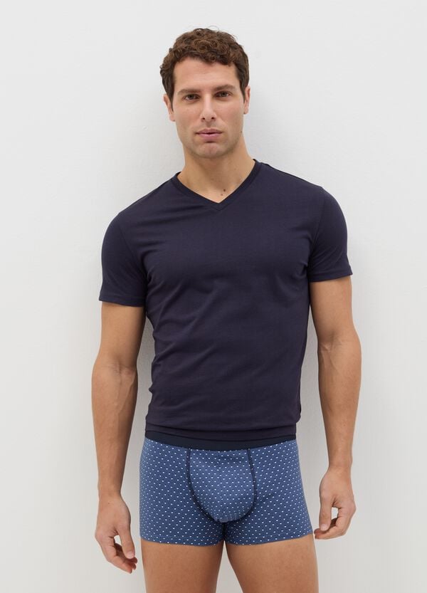 Ovs Set cinque boxer in cotone bio fantasia righe