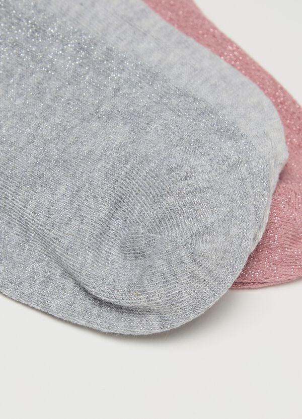 Ovs Set Cinque Calze Corte Con Disegno Fiore