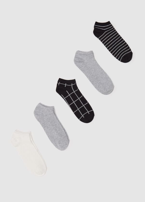 Ovs Set cinque calze corte con lurex