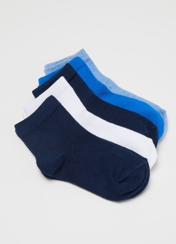 Ovs Set Cinque Calze Corte In Cotone Stretch