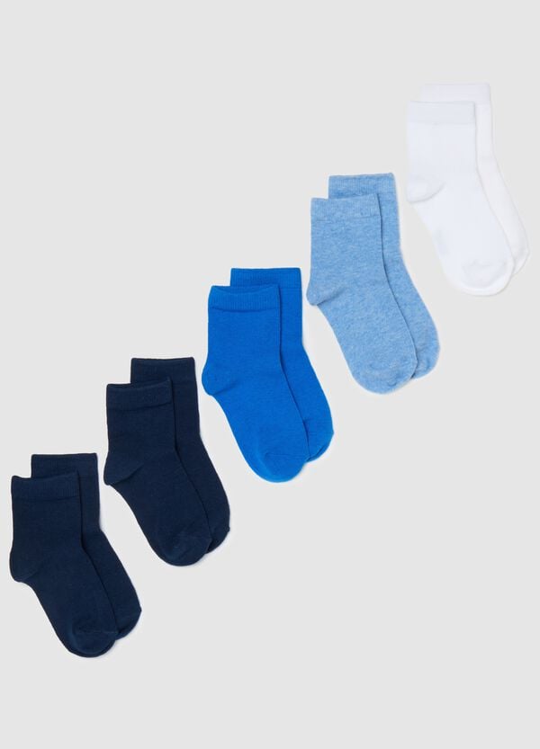 Ovs Set cinque calze corte in cotone stretch