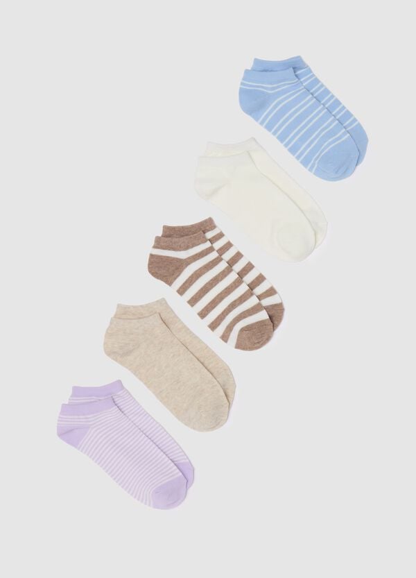 Ovs Set cinque calze corte multicolore