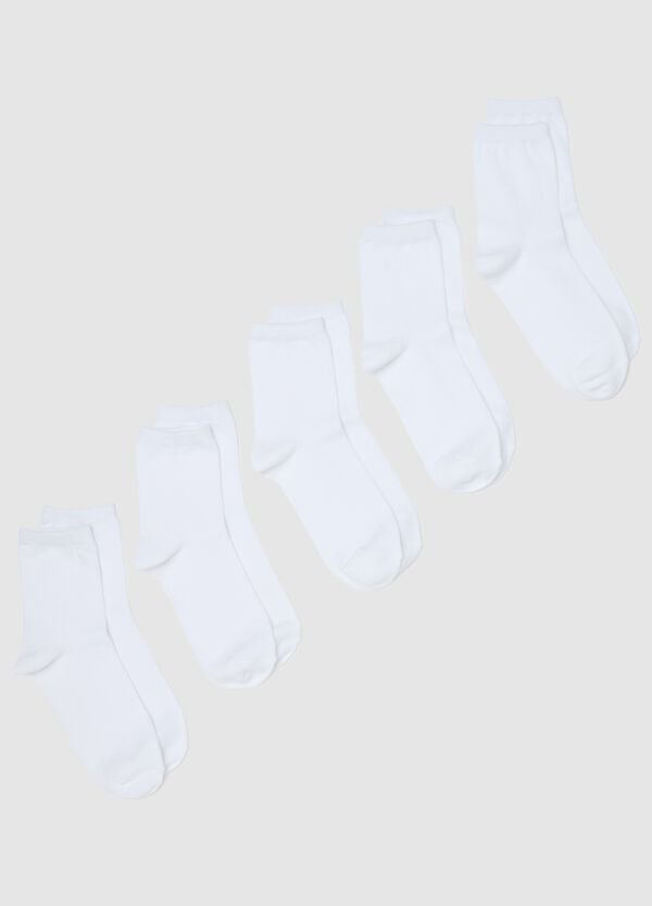 Ovs Set cinque calze corte tinta unita