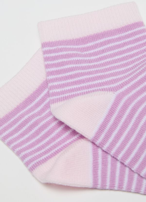 Ovs Set Cinque Calze Stretch Con Disegno Cuori
