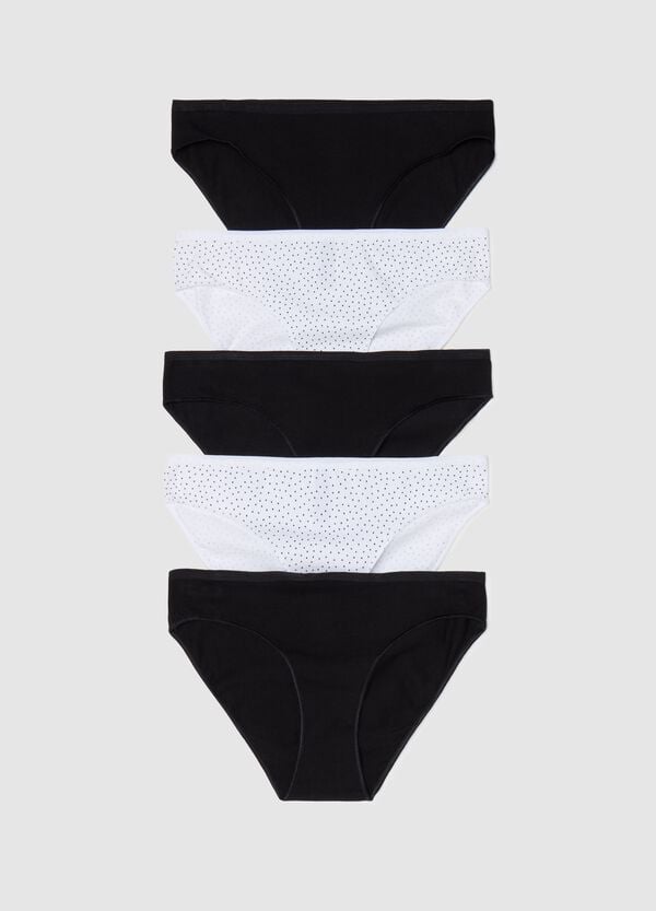 Ovs Set cinque slip fantasia micro pois