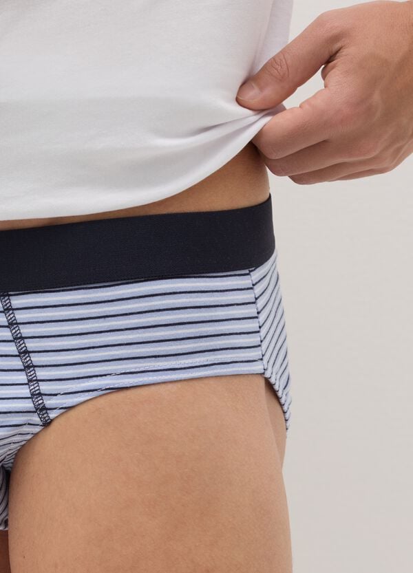Ovs Set Cinque Slip In Cotone A Righe