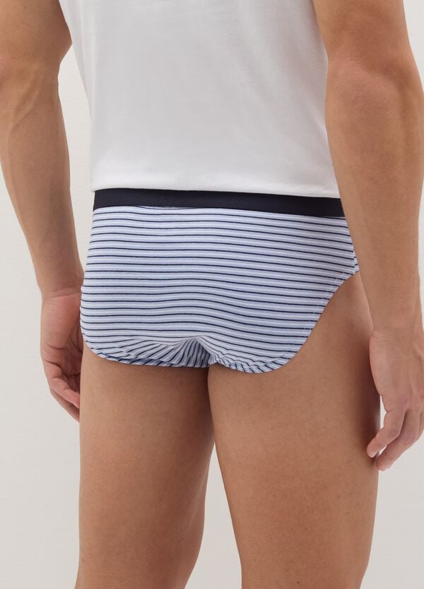 Ovs Set Cinque Slip In Cotone A Righe
