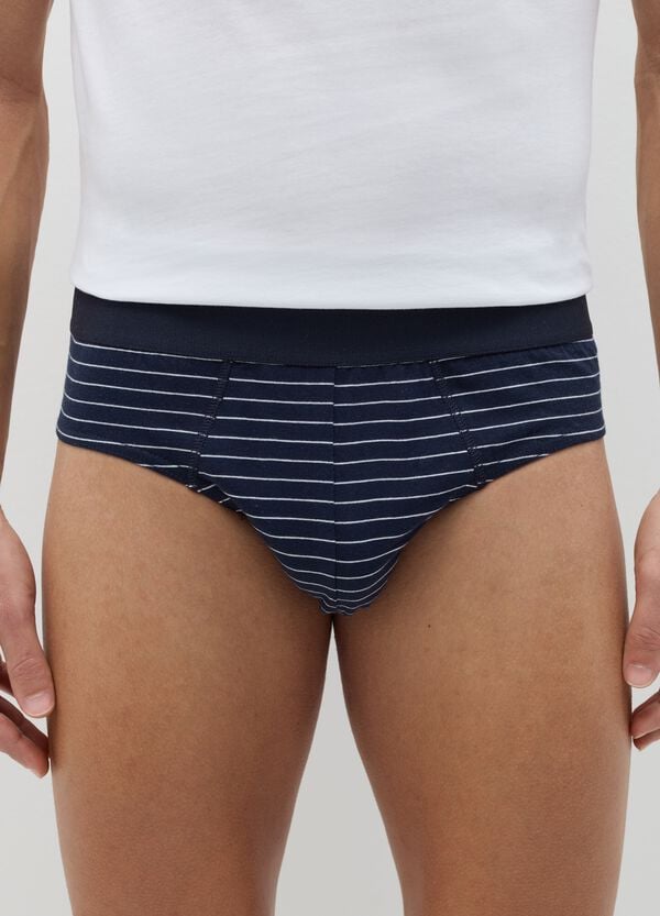 Ovs Set Cinque Slip In Cotone Bio Fantasia Righe