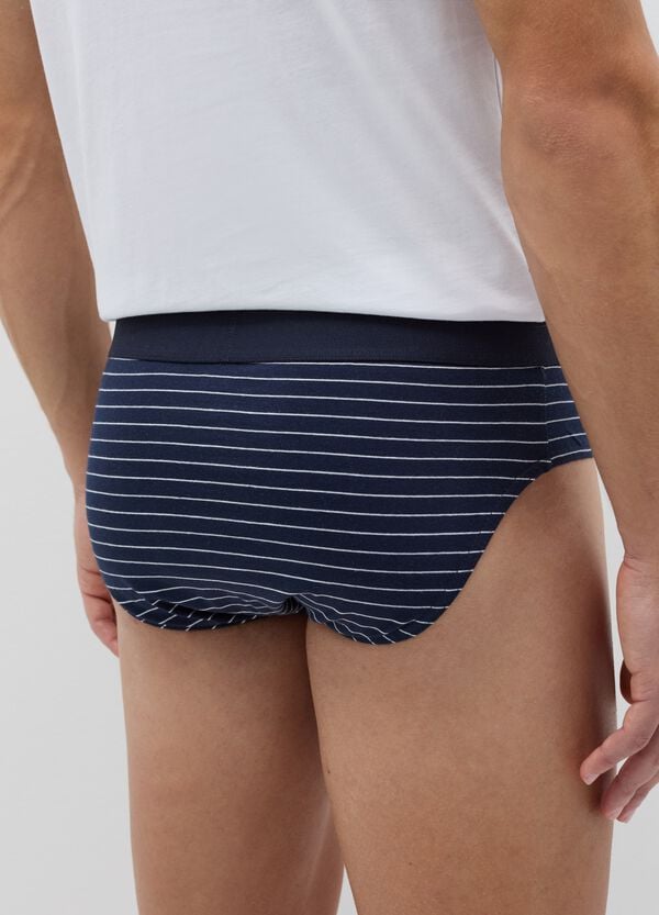 Ovs Set Cinque Slip In Cotone Bio Fantasia Righe