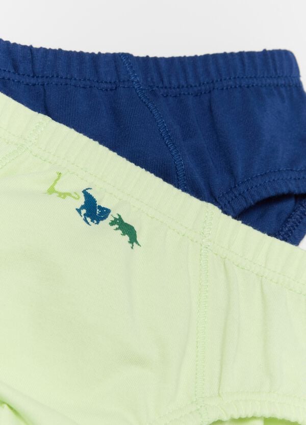 Ovs Set Cinque Slip In Cotone Con Stampa Dinosauri