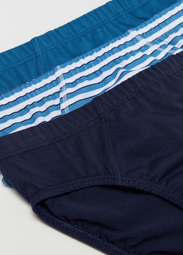 Ovs Set Cinque Slip In Cotone Righe E Stampa