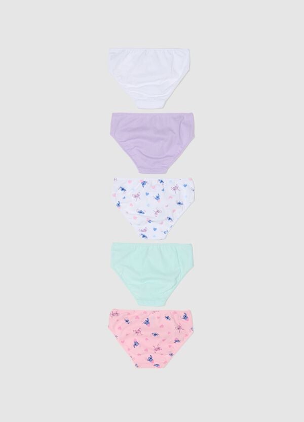 Ovs Set Cinque Slip In Cotone Stampa Angel & Stitch