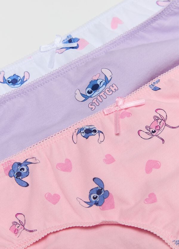 Ovs Set Cinque Slip In Cotone Stampa Angel & Stitch