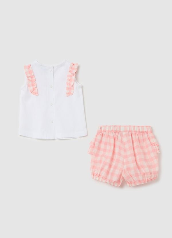Ovs Set In Cotone Con Stampa Check
