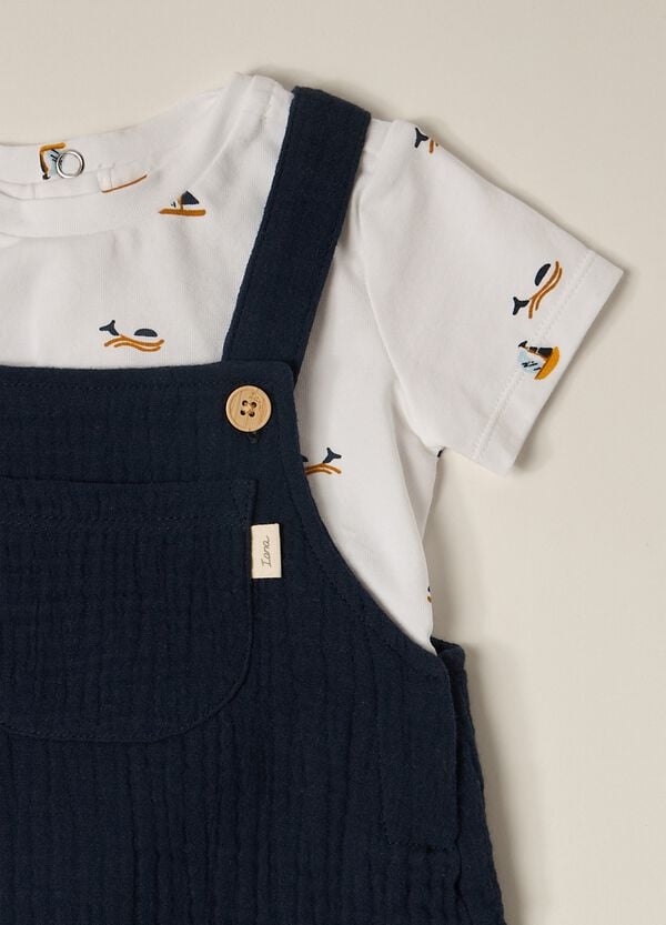 Ovs Set In Cotone Stretch IANA Neonato