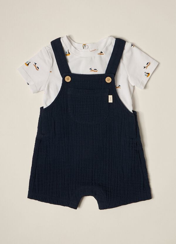 Ovs Set in cotone stretch IANA neonato