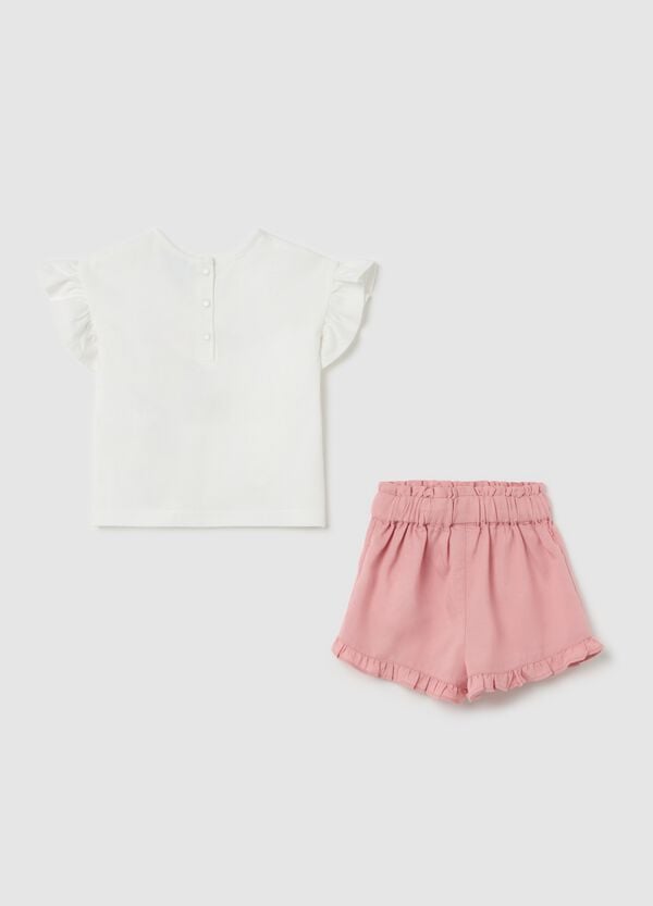Ovs Set In Cotone Stretch T-shirt E Shorts