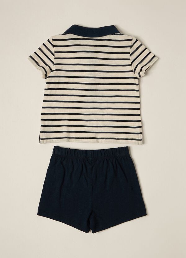 Ovs Set In Jersey Di Puro Cotone IANA Neonato