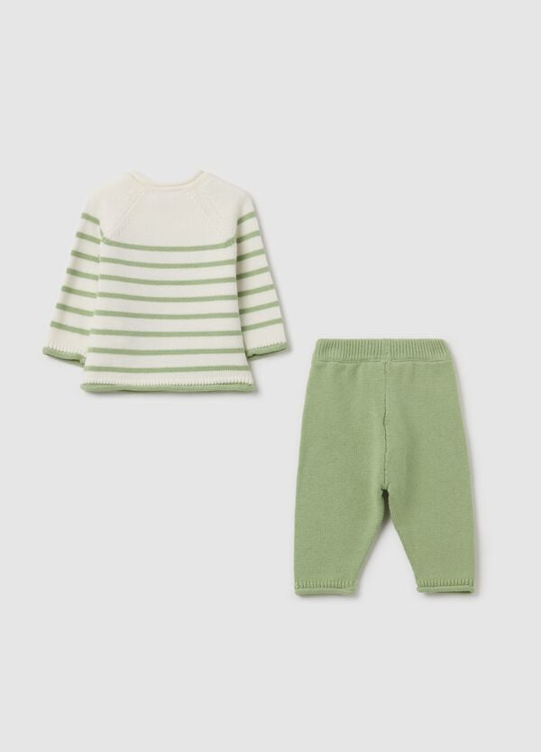 Ovs Set In Maglia Con Fantasia A Righe
