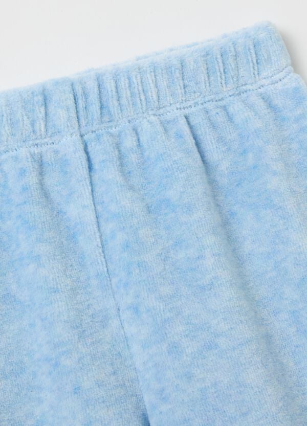 Ovs Set T-shirt E Ghettine In Velour Con Ricamo