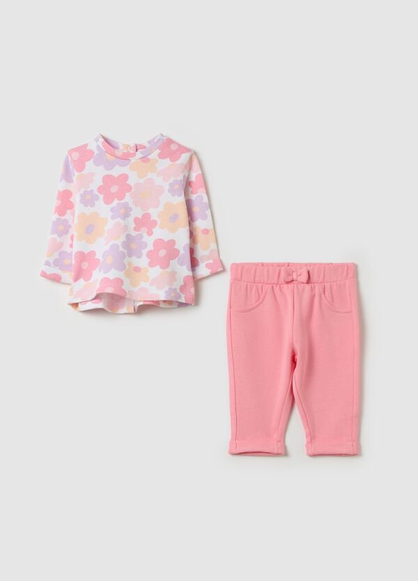 Ovs Set t-shirt e treggings in cotone