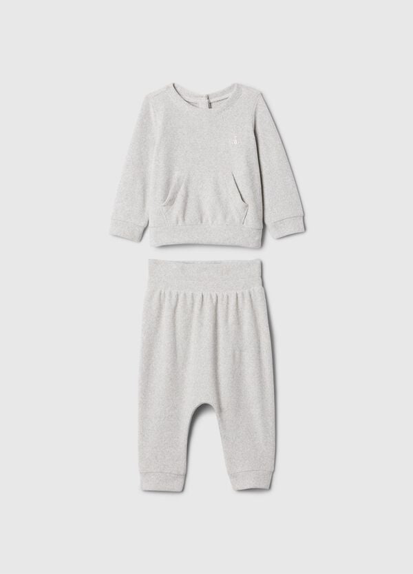 Ovs Set top e pantaloni con ricamo orsetto