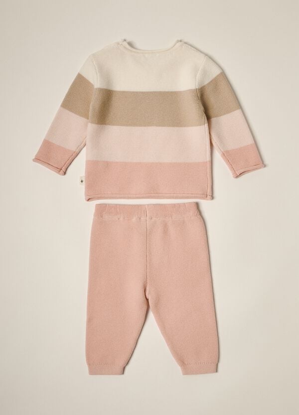 Ovs Set Tricot In Puro Cotone IANA Neonata