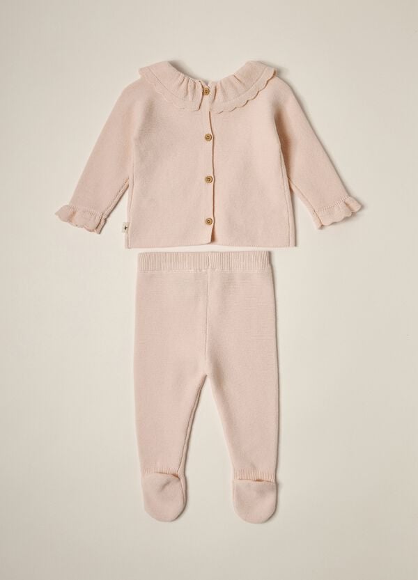 Ovs Set Tricot In Puro Cotone IANA Neonata