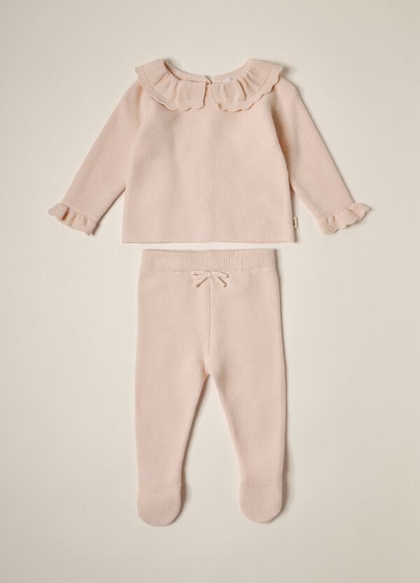Ovs Set tricot in puro cotone IANA neonata
