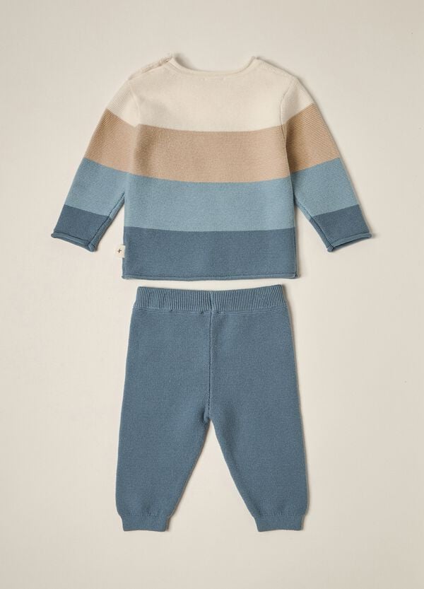 Ovs Set Tricot In Puro Cotone IANA Neonato