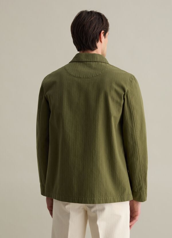 Ovs Shacket A Righe Con Motivo Spigato