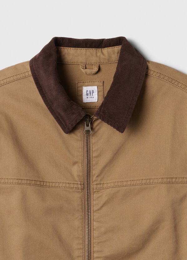 Ovs Shacket Full-zip Con Colletto In Corduroy