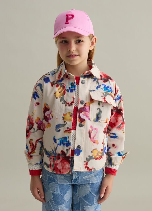 Ovs Shacket in cotone con fantasia floreale